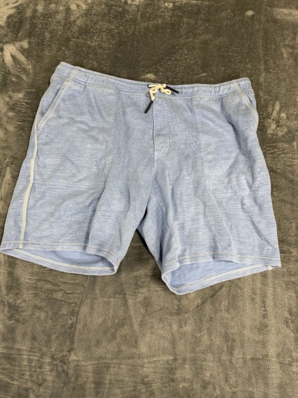Tommy Bahama Mens Light Blue Drawstring Elastic Waist Shorts XXL